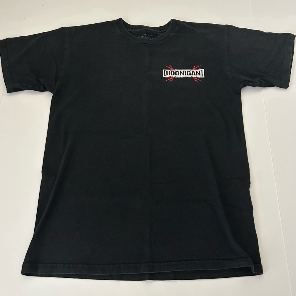 Hoonigan Black Crew Neck Short Sleeve Fuel Injected T-Shirt Size Small